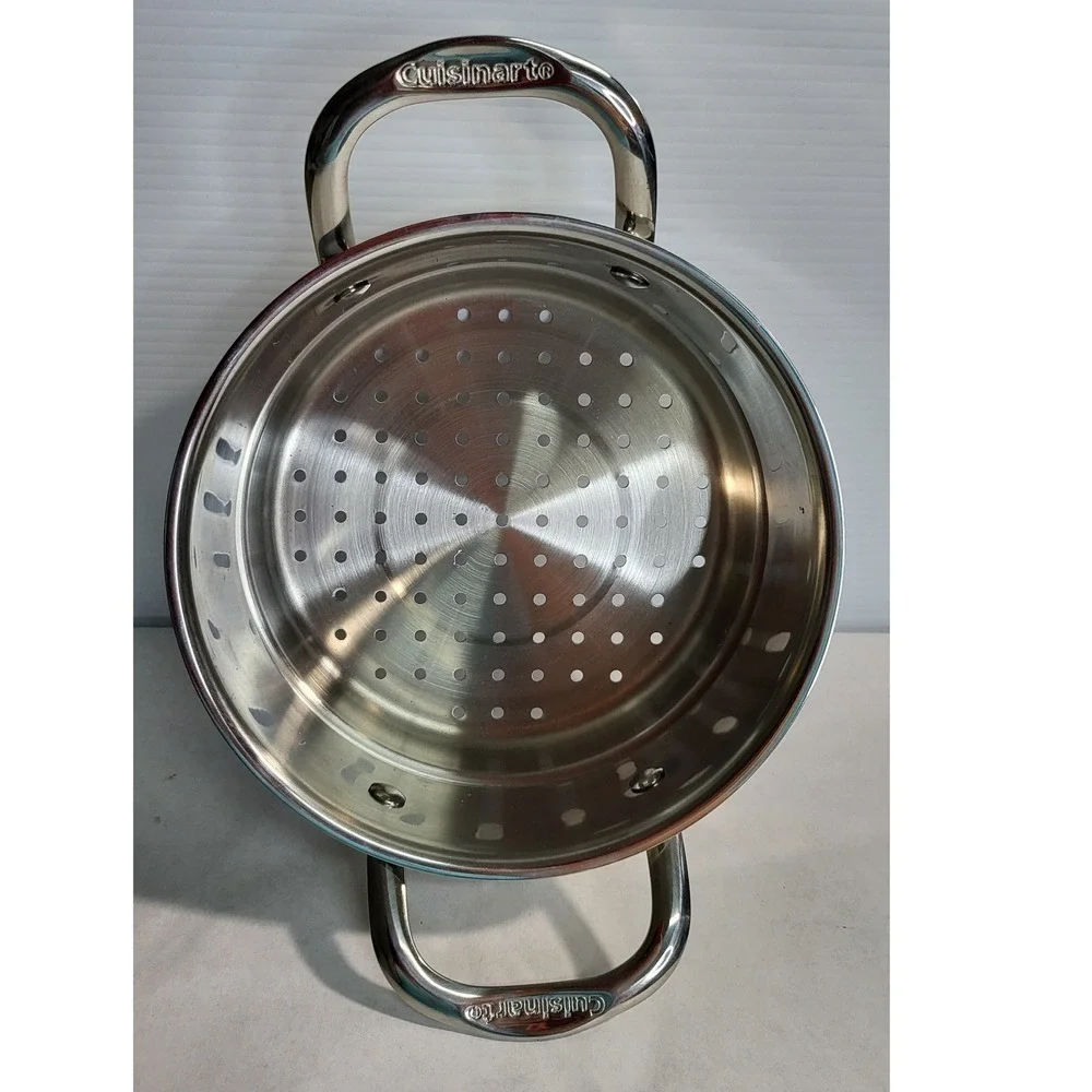 Cuisinart Steamer Insert Stainless Steel CookwareKitchen Accessory Size 4 Quarts